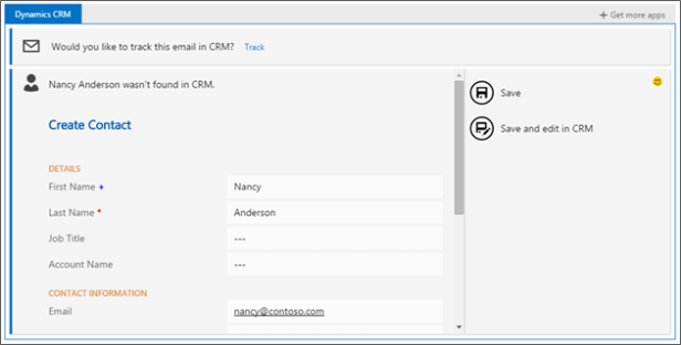 CRM App for Outlook